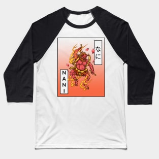 Nani Hannya Japanese Samurai Baseball T-Shirt